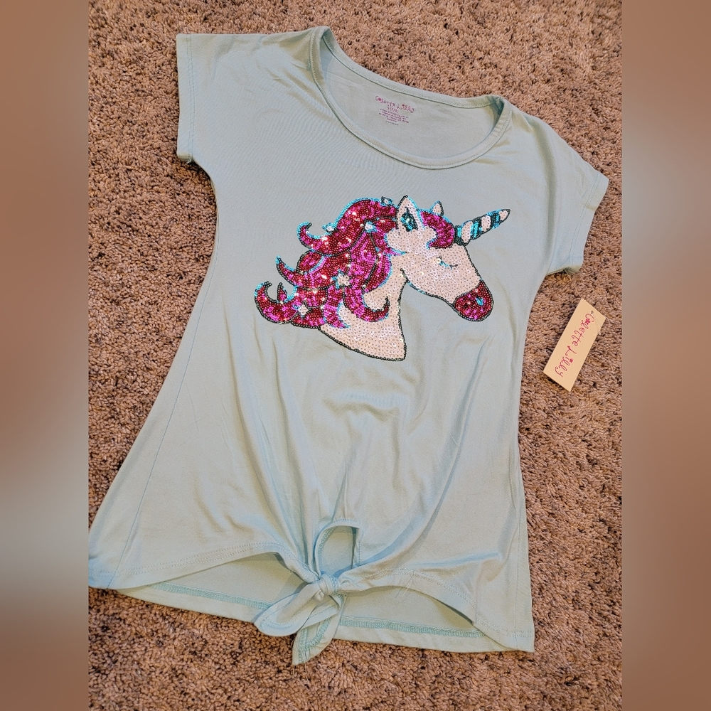Colette Lilly girls unicorn top size small 7/8 NWT!